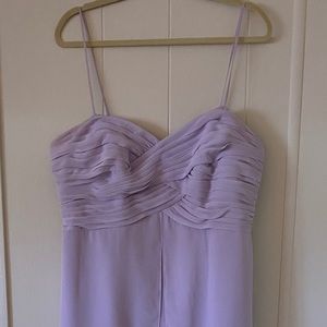 David’s Bridal High-low formal dress, plus sized.